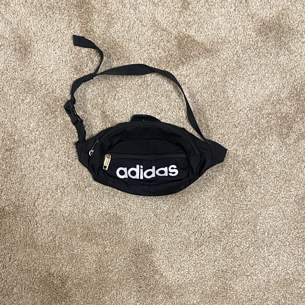 Adidas Black and White Belt Bag